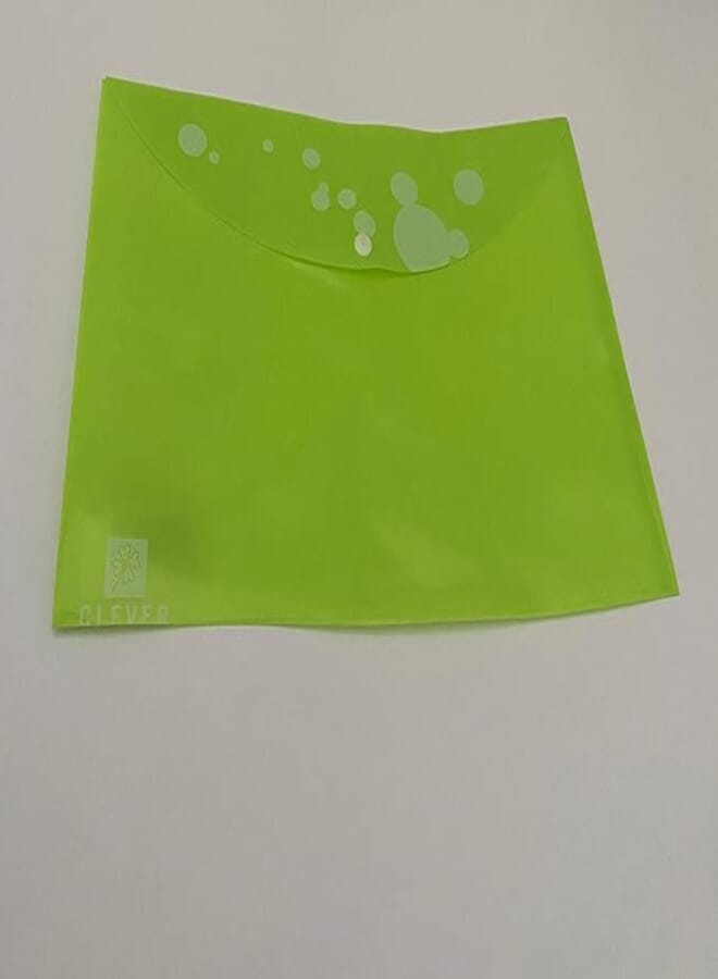 Clever Plastic File with a Capsule Ball Point Design, Green/White